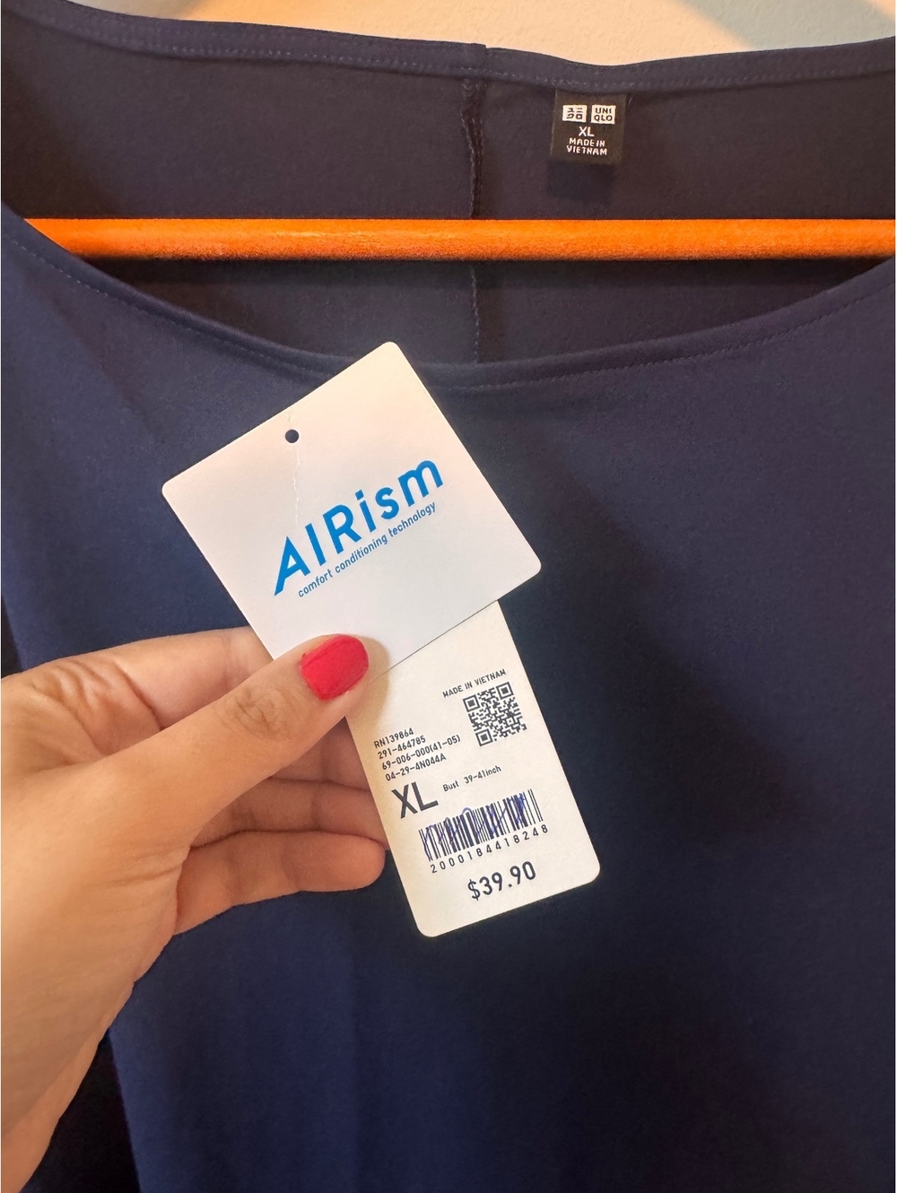 Uniqlo | AIRism Ultra Stretch Sleeveless Dress | Navy | XL Japanese Minimalism - Picture 3 of 7